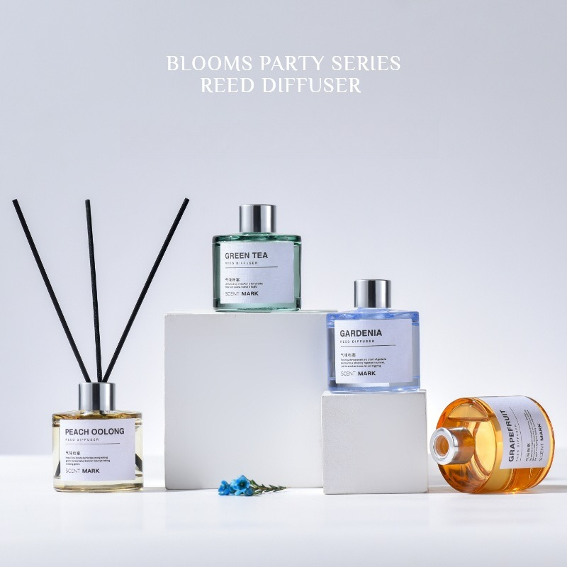 Home Fragrance Jasmine & Yuzu Porcelain Diffuser - مجموعة معطرات جو بسعة 50 مل