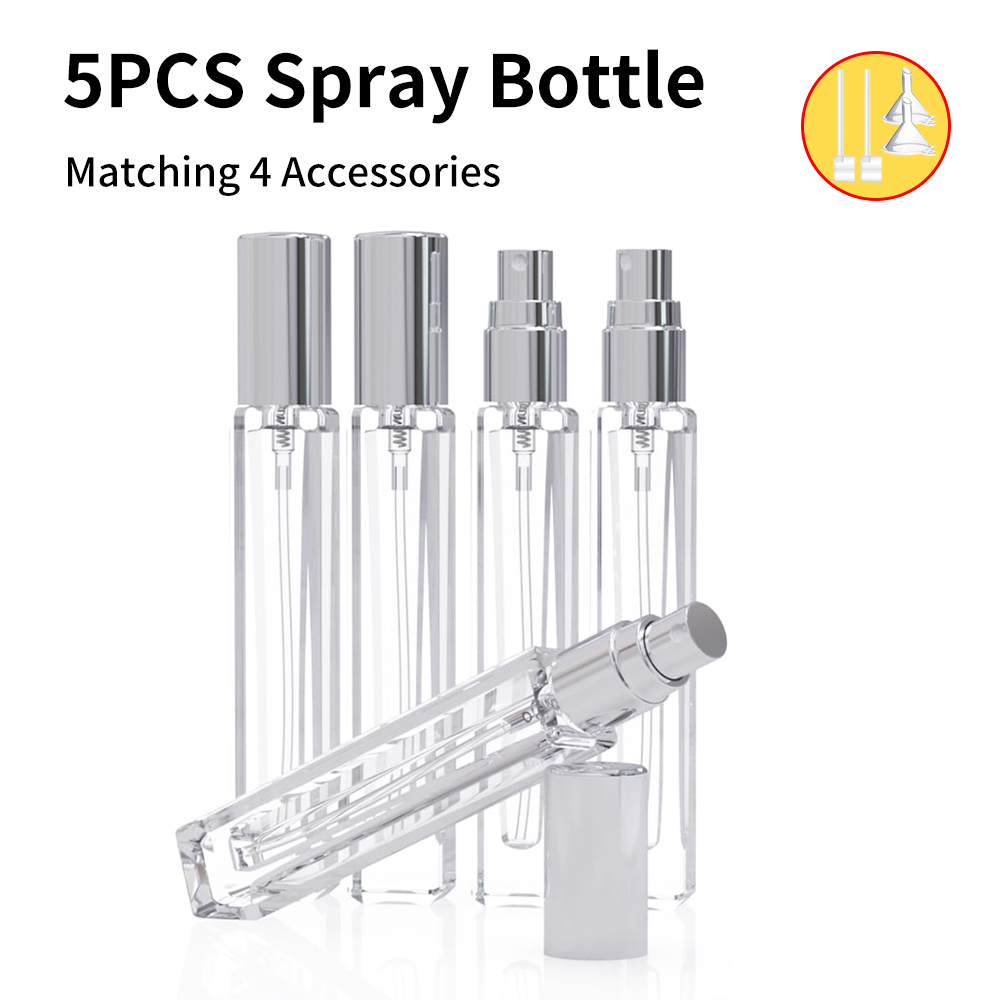 Perfume Atomizer Travel - مجموعة من 5 قطع زجاجات عطر